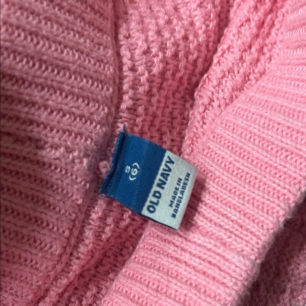 Pink Knit Old Navy Summer Shorts with Daisy Embroidery Girls size 6 New